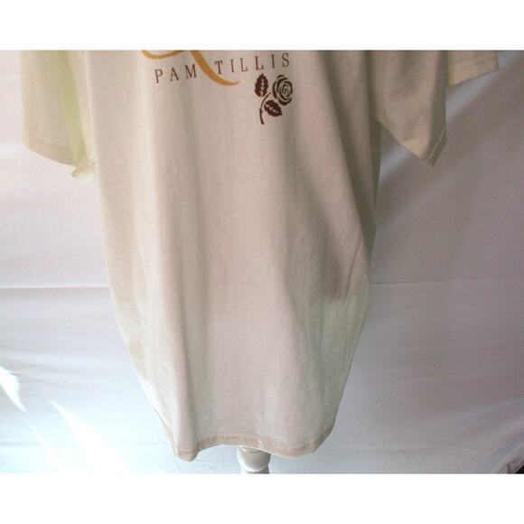 Pam Tillis White Autographed Thunder & Roses Concert T-Shirt 2001 Size XL - Picture 7 of 9
